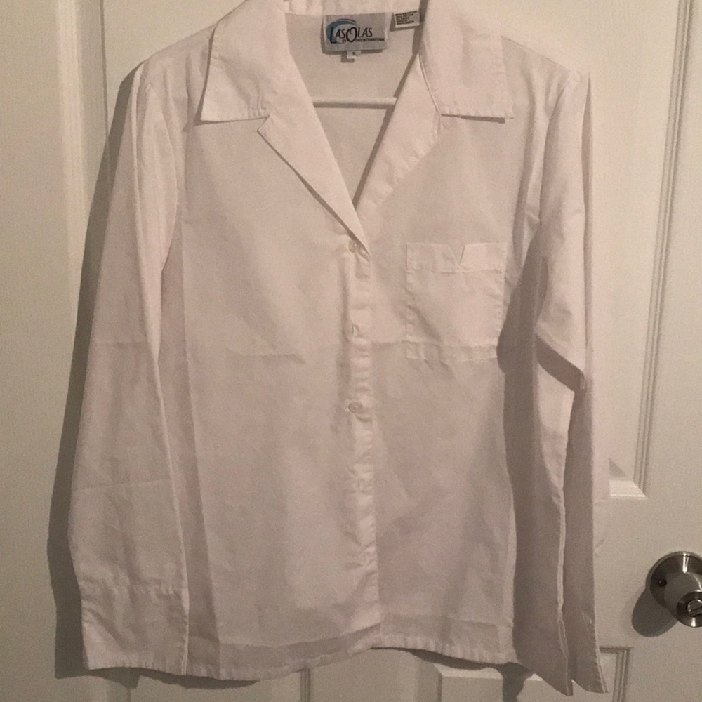 White button down